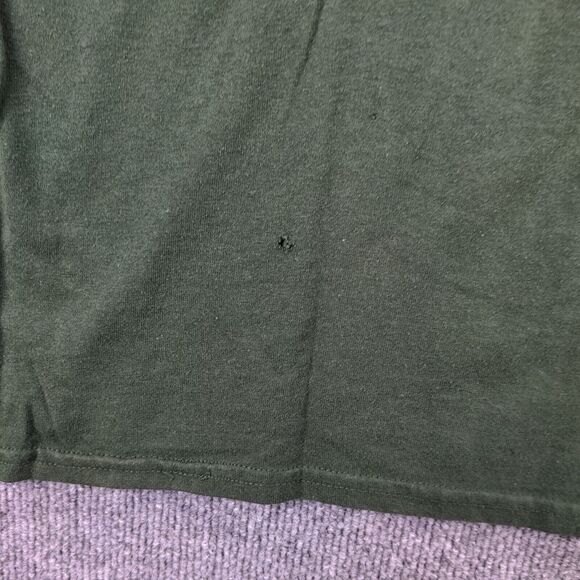 Gildan Mens Co-Alliance Logo T-Shirt Green 3XL Crew Neck Polycotton Dry Blend - Picture 10 of 14